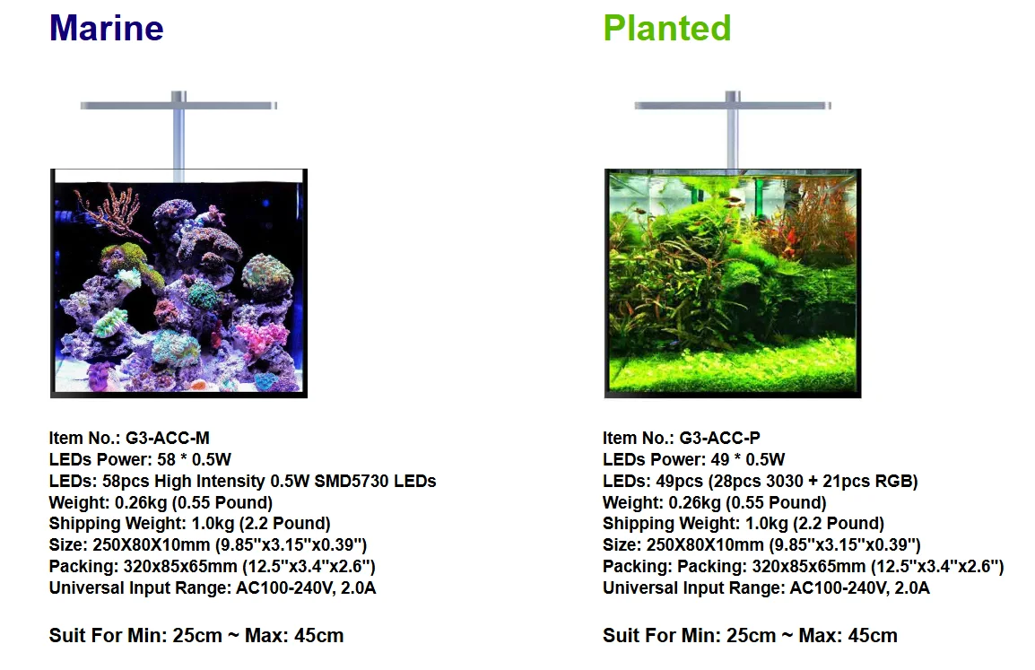 MicMol G3 Aqua CC Aquarium LED - Aqua Marine Tank avis et prix