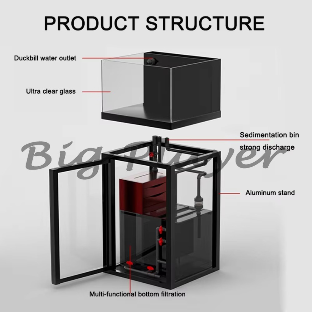 Mini aquarium en verre pour po - Aquarium Marine Salt avis et prix